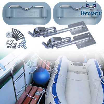 Swim Platform Mount Snap Davits Kits for Inflatable Tender with Custom Extended Davits Heads